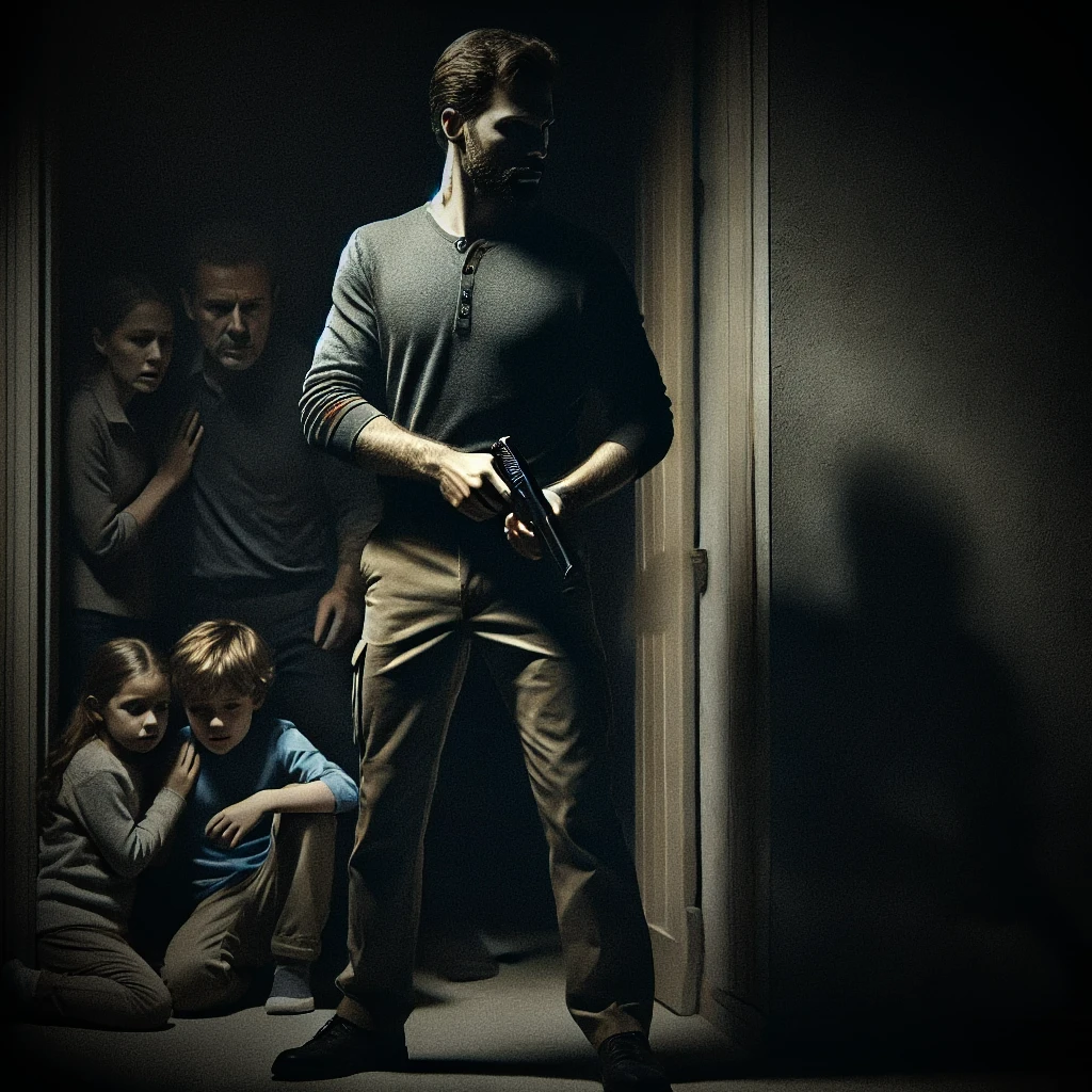Family being protected by is father in a home defense scenario | The Survivalist